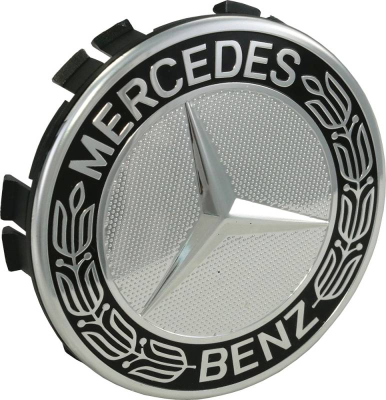 Performance Products® 221668 Mercedes® Black Logo Wheel Center Cap 1986