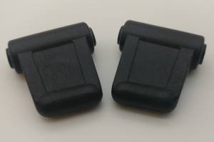 WORLD UPHOLSTERY - Mercedes® Sun Visor Clips, Male, Black, 1973-1989 (107)
