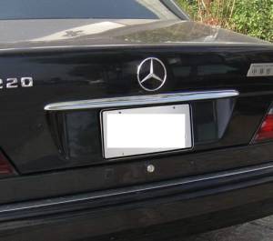 Performance Products® - Mercedes® License Plate Opening Molding, Chrome, 1986-1993 (124)