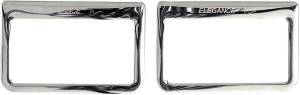 Performance Products® - Mercedes® Ashtray Frames, Rear, Chrome, 1992-1999 (140)