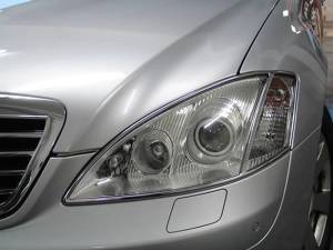 Performance Products® - Mercedes® Headlight Ring Set, Chrome, 2007-2013 (221)