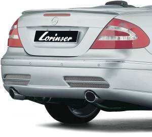 Performance Products® - Mercedes® Lorinser® Dual Exhaust, Rear Bumper, 2003-2008 (209)