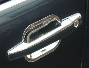 Performance Products® - Mercedes® Door Handle Cavities, Chrome, 4 Piece Set, 1996-2002 (210)