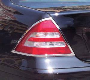 Performance Products® - Mercedes® Tail Light Rings, Chrome, 2001-2007 (203)