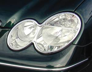 Performance Products® - Mercedes® Chrome Headlight Rings, 2003-2009 (209)