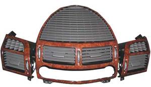 Performance Products® - Mercedes® Burlwood Front Air Vents, 3-Piece Set, 2003-2006 (211)