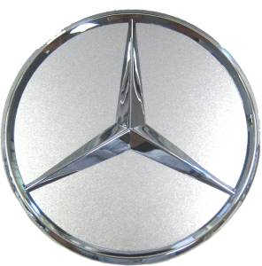 GENUINE MERCEDES - Mercedes® Chrome With Silver Center Cap, 1986-2002