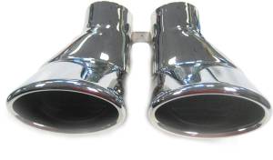 Performance Products® - Mercedes® Dual Oval Exhaust Tips,Chrome,Rear Muffler, 2001-2005 (203)