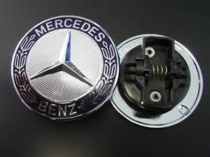 GENUINE MERCEDES - Mercedes® Stand-Up to Flat Hood Badge Emblem Replacement, C-Class, 2010-2015