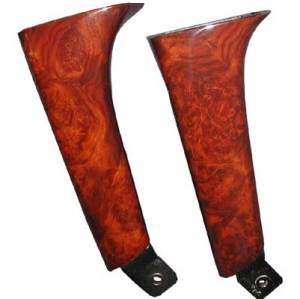 Performance Products® - Mercedes® Door Pull Handle 4-Piece Set, Burlwood, 1996-1999 (210)