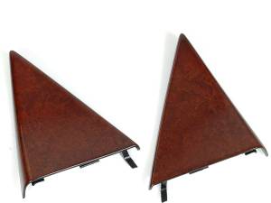 Performance Products® - Mercedes® Door Mirror Triangle Trim,Pair,Burlwood, 1993-1999 (140)