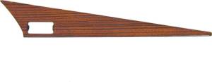 Performance Products® - Mercedes® Dash Strip With Rear Window Heater Cutout, Zebrano Wood, 1984-1993 (201)