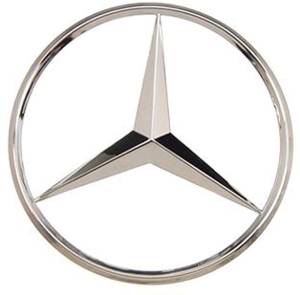 GENUINE MERCEDES - Mercedes® OEM Deck Lid Star,Superior Chrome Finish, 1979-1985 (123)