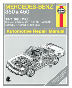 Performance Products® - Mercedes® Book, Haynes Service Manual, 350/450SL, 1971-1980