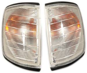 Performance Products® - Mercedes® Clear Turn Signal Lens Set, Left/Right, Euro Style, 1986-1993 (124)