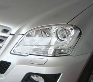Performance Products® - Mercedes® Headlight Rings, ML, Chrome, 2009-2011 (164)