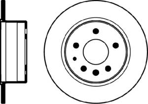 Performance Products® - Mercedes® Rear Brake Rotors, 279 x 10 mm, 1966-1991