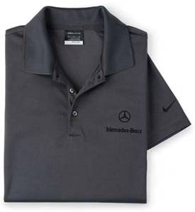 GENUINE MERCEDES - Mercedes® Nike® Men's Dri Fit Micro Pique Shirt, Charcoal