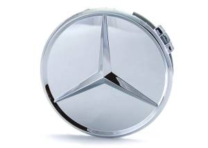 GENUINE MERCEDES - Mercedes® Chrome Center Cap,1986-2014