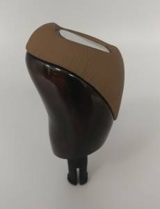 Performance Products® - Mercedes® Burlwood/Java Leather Shift Knob, E-Class, 1996-2002 (210)