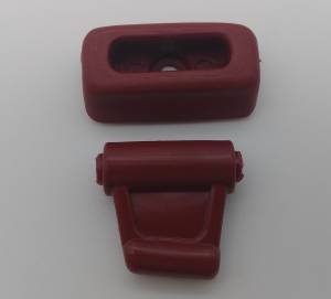 Performance Products - Mercedes® Sun Visor Clip Set, Burgundy, 1972-1989 (107)