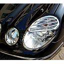 Performance Products® - Mercedes® Headlight Trim Rings, Chrome, 2003-2006 (211)