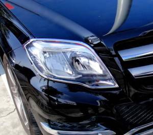 Performance Products® - Mercedes® Headlight Trim Set, Chrome, GLK, 2013-2015 (204)