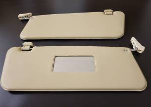 Performance Products - Mercedes® Sun Visor Complete Set Assembled, Cream,1973-1989 (107)