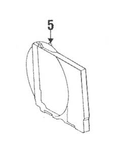 GENUINE MERCEDES - Mercedes® Fan Shroud, 1992-1995 (140)