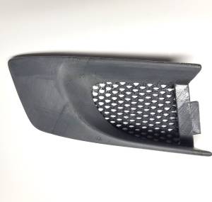 Mercedes® Tow Hook Cover, AMG/Sport Front Bumper, Right Unpainted, 1999-2002 (129)