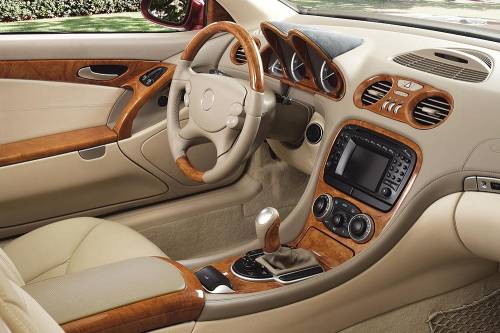 Performance Products® - Mercedes® Center Dash Air Vent Around Clock, Gloss Burlwood, 2007-2008 (221)