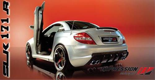 Performance Products® - Mercedes® Rear Bumper, SLK-R Style, Carbon Fiber Diffuser Included, Expression, 2005-2010 (171)