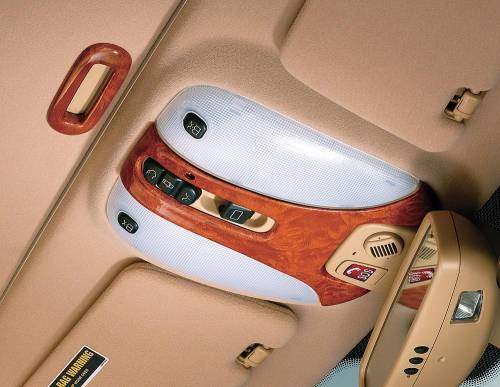 Performance Products® - Mercedes® Overhead Map Light Cover, Burlwood, 2-Hole Sensor, 2000-2006 (215/220)