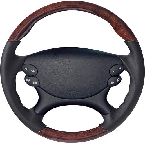 Performance Products® - Mercedes® Steering Wheel, Sport Style, Tiptronic, CLS AMG, Burlwood & Black Leather, 2007-2010 (219)