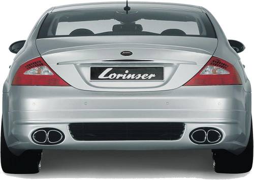 Performance Products® - Mercedes® Lorinser® Bumper, Rear, For Cars With Parktronic, 2006-2007 (219)