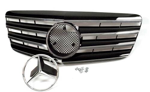 Performance Products® - Mercedes® Sports Grille, Chrome With Star, 2005-2008 (211)