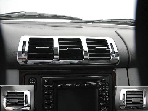 Performance Products® - Mercedes® Vent Frames,  Front, Chrome, 1998-2005 (163)