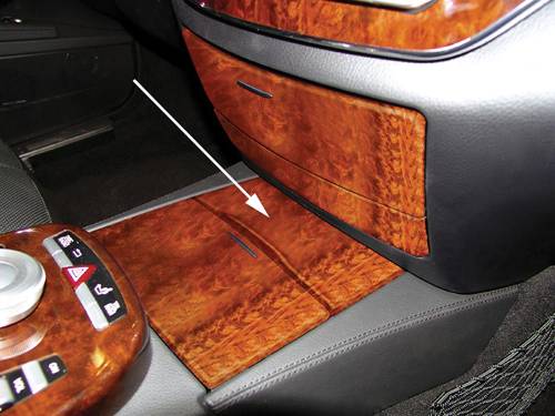 Performance Products® - Mercedes® Ashtray Cover, Front, Matte Burlwood, 2007 (221)