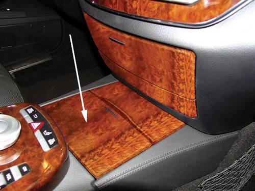 Performance Products® - Mercedes® Drink Holder Cover, Front, Burlwood, 2007 (221)