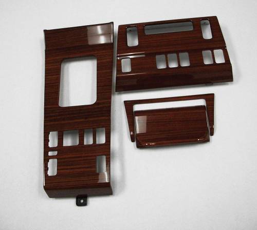 Performance Products® - Mercedes® Wood Console Kit, Zebrano, 1986-1988 (124)