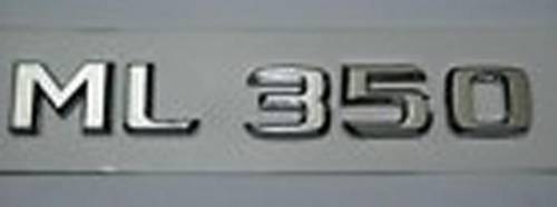 GENUINE MERCEDES - Mercedes® OEM Emblem, "ML350" Silver, 2003-2015 (163/164/166)