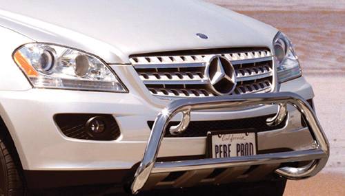 Performance Products® - Mercedes® Grille Guard, Front Bull Bar, Chrome Tubular Steel, Stainless Steel, 2006-2009 (164)