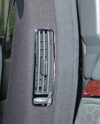 Performance Products® - Mercedes® B Pillar Air Vent Covers, Chrome, 2-Piece, 2000-2006 (220)