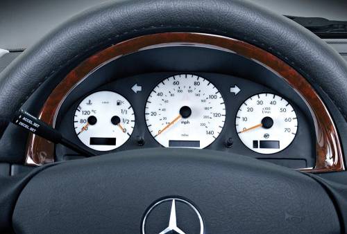 Performance Products® - Mercedes® Gauge Face Kit, White, 1984-1993 (201)