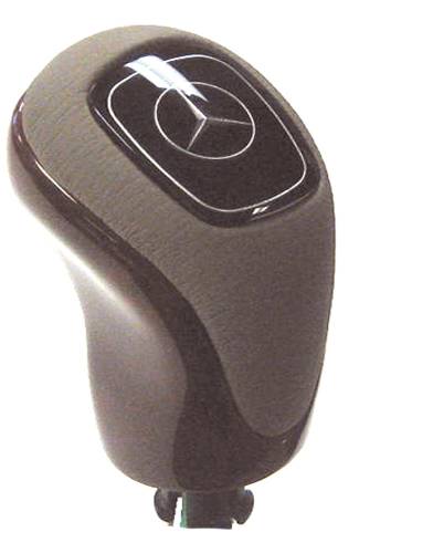 Performance Products® - Mercedes® Shift Knob, Chestnut & Black Leather, Without Keyless-Go, 2001-2004 (230)