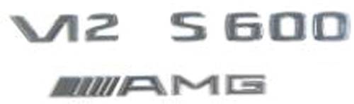 GENUINE MERCEDES - Mercedes® OEM Emblem, "E55" Silver, 1999-2009 (210/211)