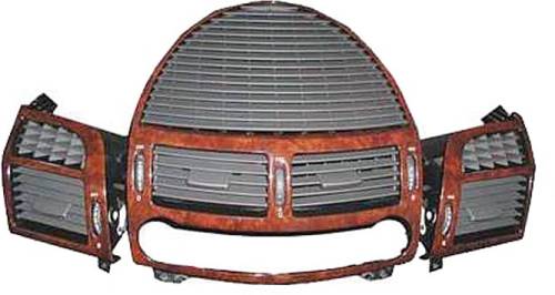 Performance Products® - Mercedes® Front Air Vent Covers, Burlwood, 3-Pieces, 2005-2007 (211)