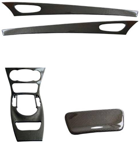 Performance Products® - Mercedes® Interior Kit, Black Carbon Fiber, No Keyless-Go, 2005-2009 (230)