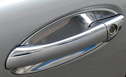 Performance Products® - Mercedes® Chrome Door Handle Shells, 4-Piece Set For Sedans, 2-Piece Kit For Coupes, 1998-2003 (208)