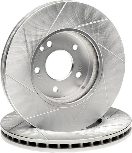 Performance Products® - Mercedes® Brake Rotor, Power Slotted, Left Rear, 1987-2009